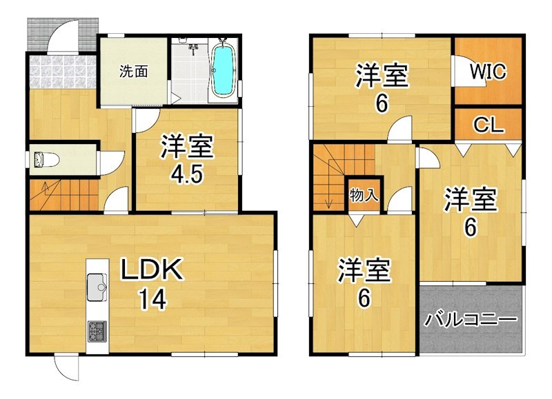 疋田町1丁目戸建 間取り