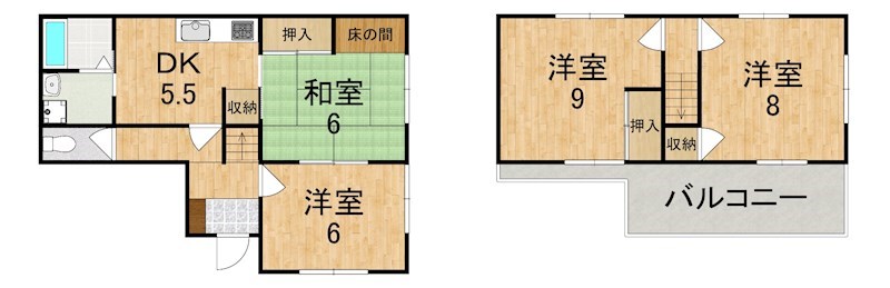 三郷町美松ケ丘東戸建 間取り
