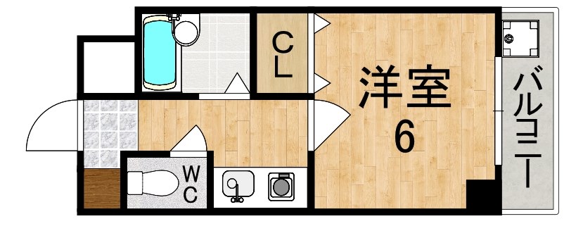 ヤマセン３番館 206号室 間取り