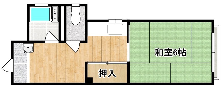 ハピネスハイツ 301号室 間取り