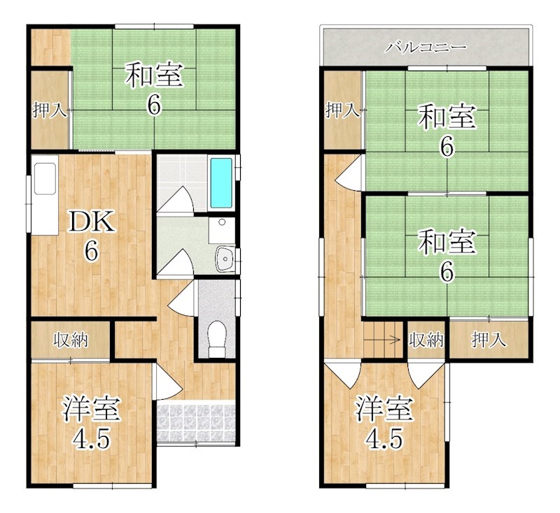土橋町戸建 間取り