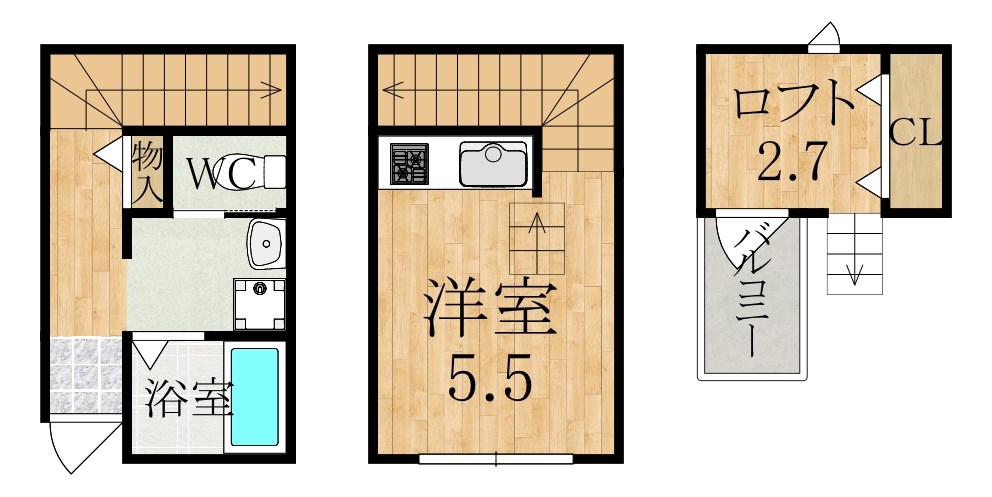 採充evolution 4号室 間取り