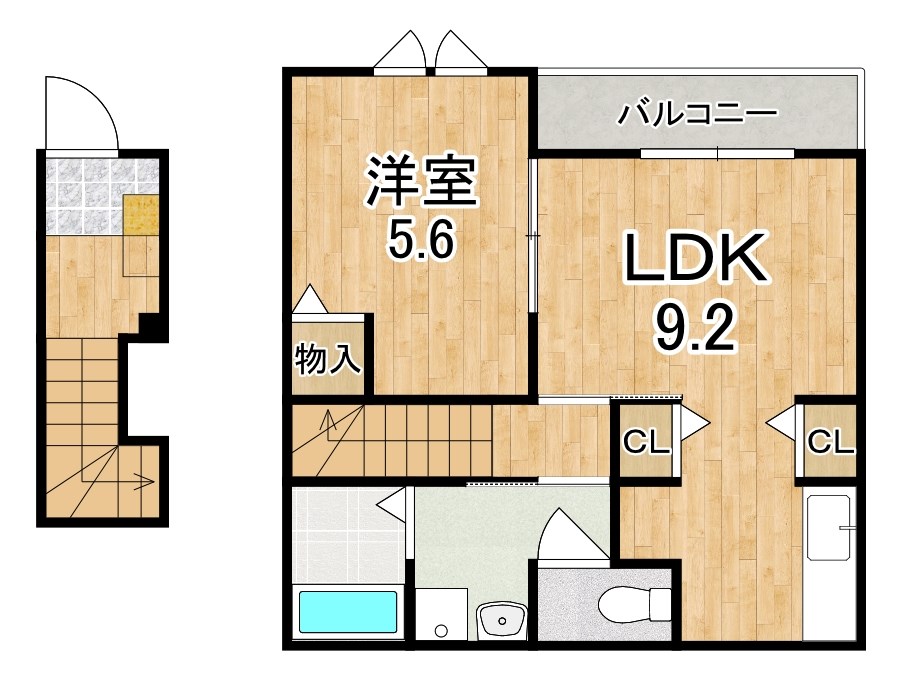 アザレアツインズ 201号室 間取り