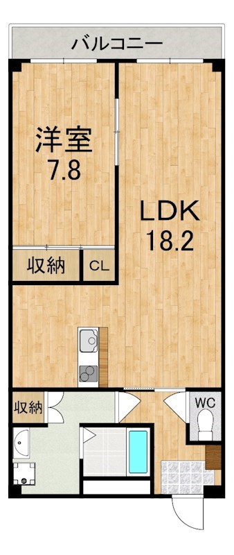 ヤマセンビル 607号室 間取り