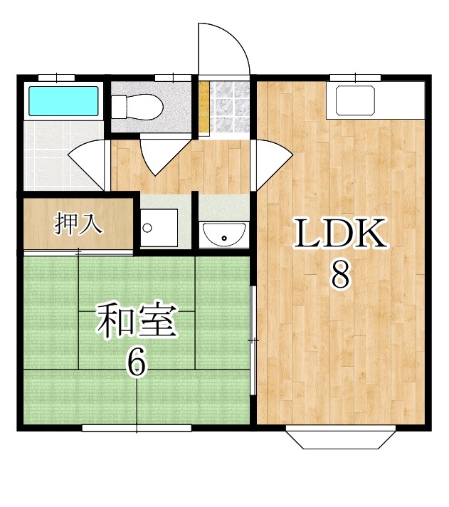 満田ハイツ 202号室 間取り