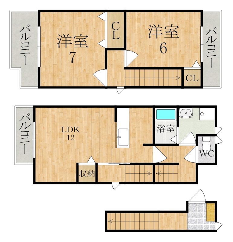 ウエストアルカディア 201号室 間取り