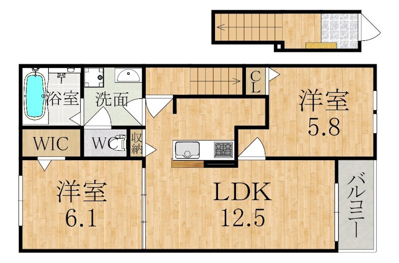 クラッシー　ハウス 202号室 間取り