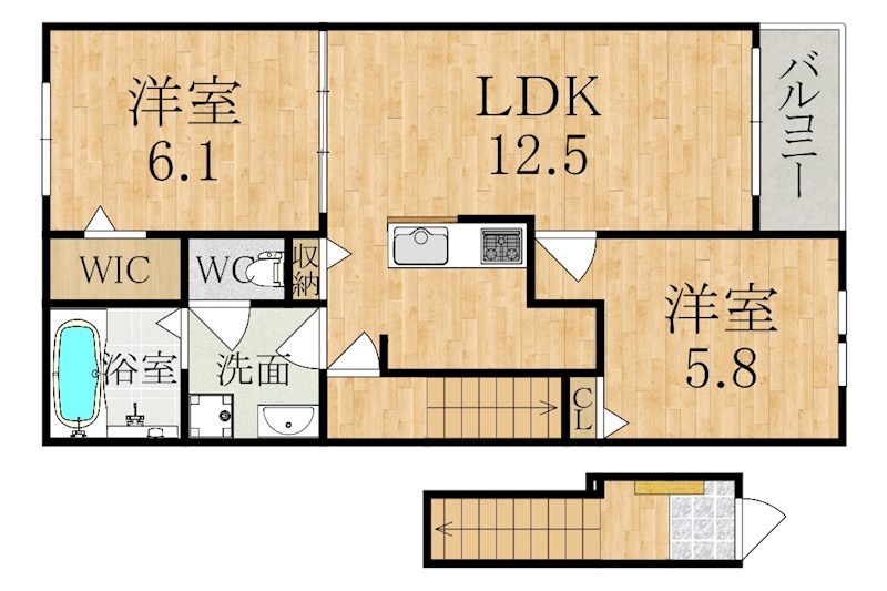 クラッシー　ハウス 204号室 間取り