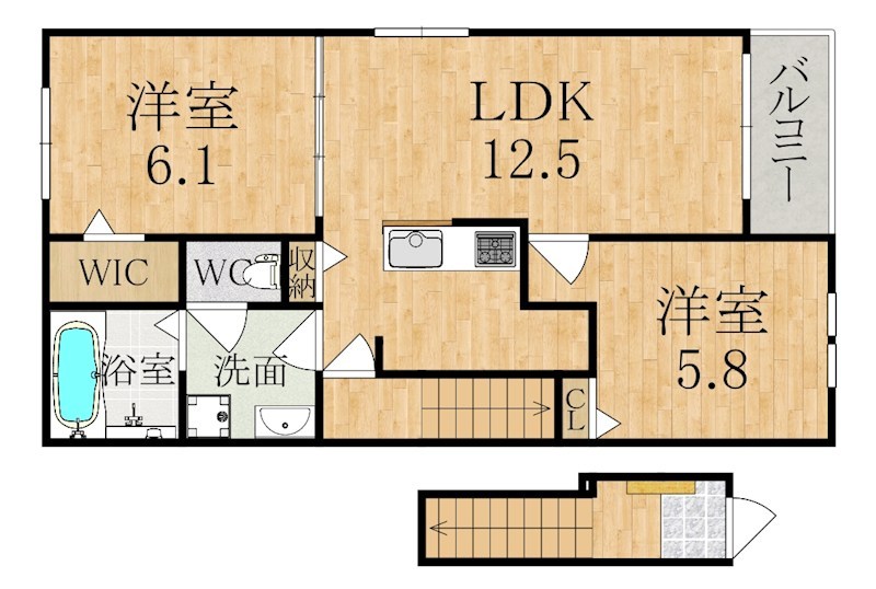 クラッシー　ハウス 205号室 間取り