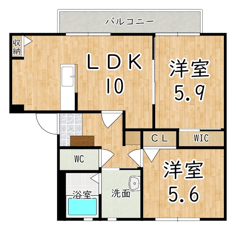 ローレルⅡＤ 105号室 間取り