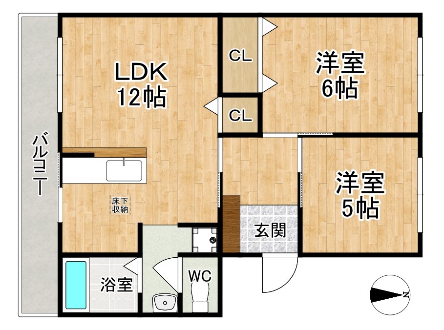 新町ハイツ 308号室 間取り