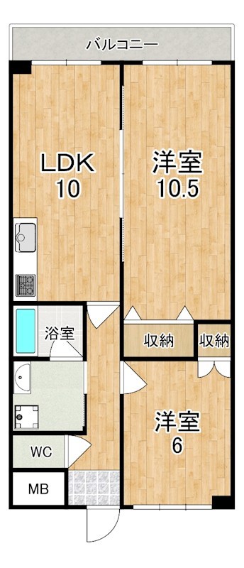 プルミエール新大宮 403号室 間取り