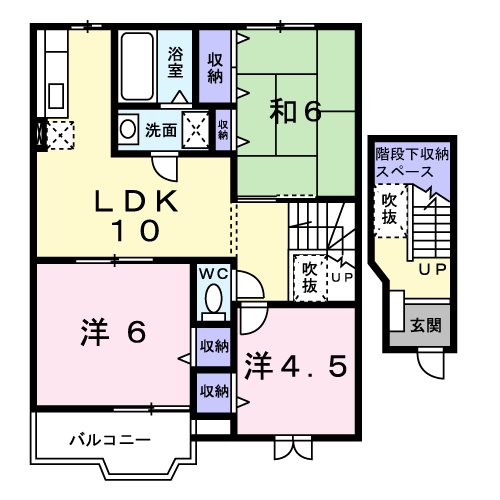 ブランドール　Ｃ 201号室 間取り