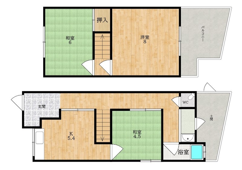 柳町貸家 間取り