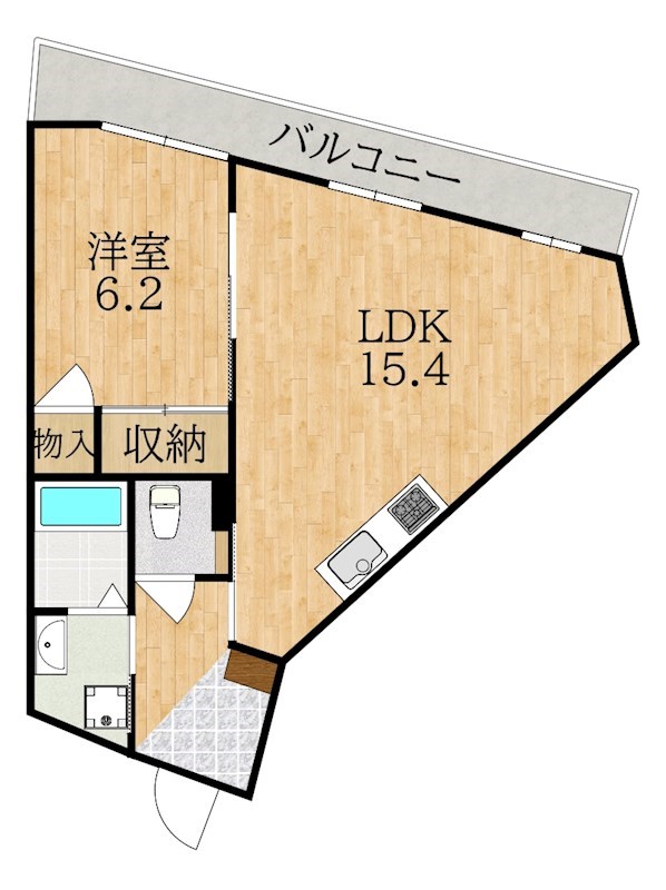 タワーアラモード 505号室 間取り