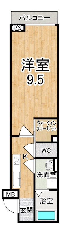 ハルズ　GOIDO 106号室 間取り