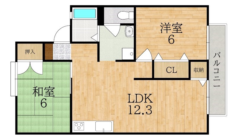 セジュール・マルコ 202号室 間取り