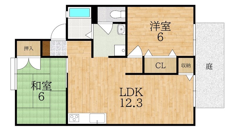 セジュール・マルコ 102号室 間取り