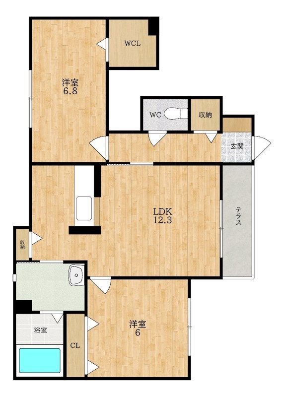 Prendre（プランドール） 間取り