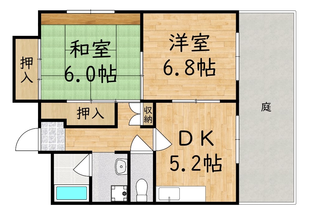 ニューエストタカダ 315号室 間取り