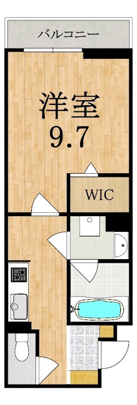 クアトロ・ソレイユ 107号室 間取り