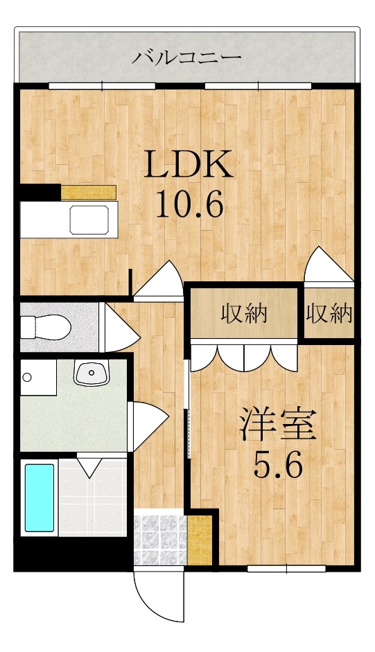 グレイス・ヴィラ 102号室 間取り