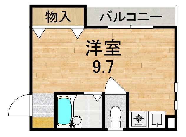 グリーンマンション 202号室 間取り