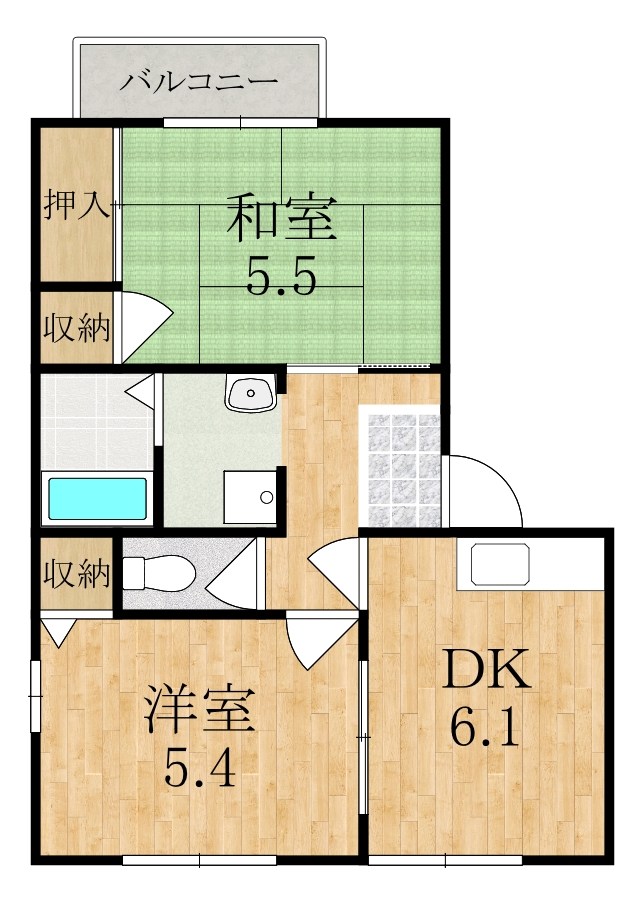 プリメールＢ 105号室 間取り