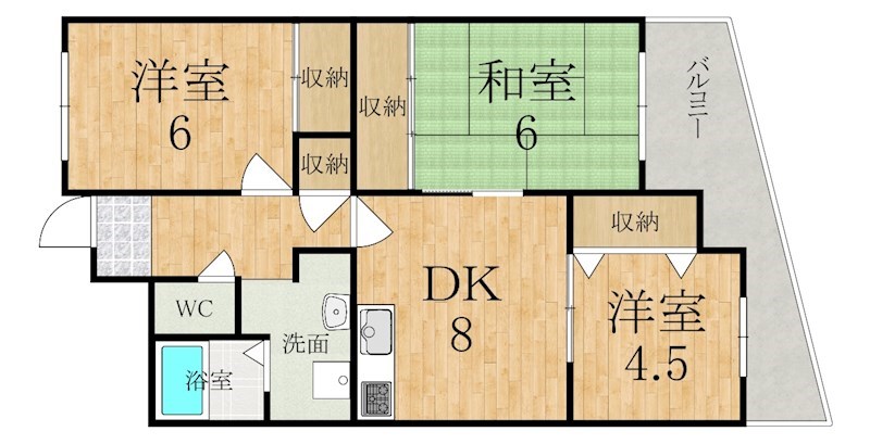 Amenity24 401号室 間取り