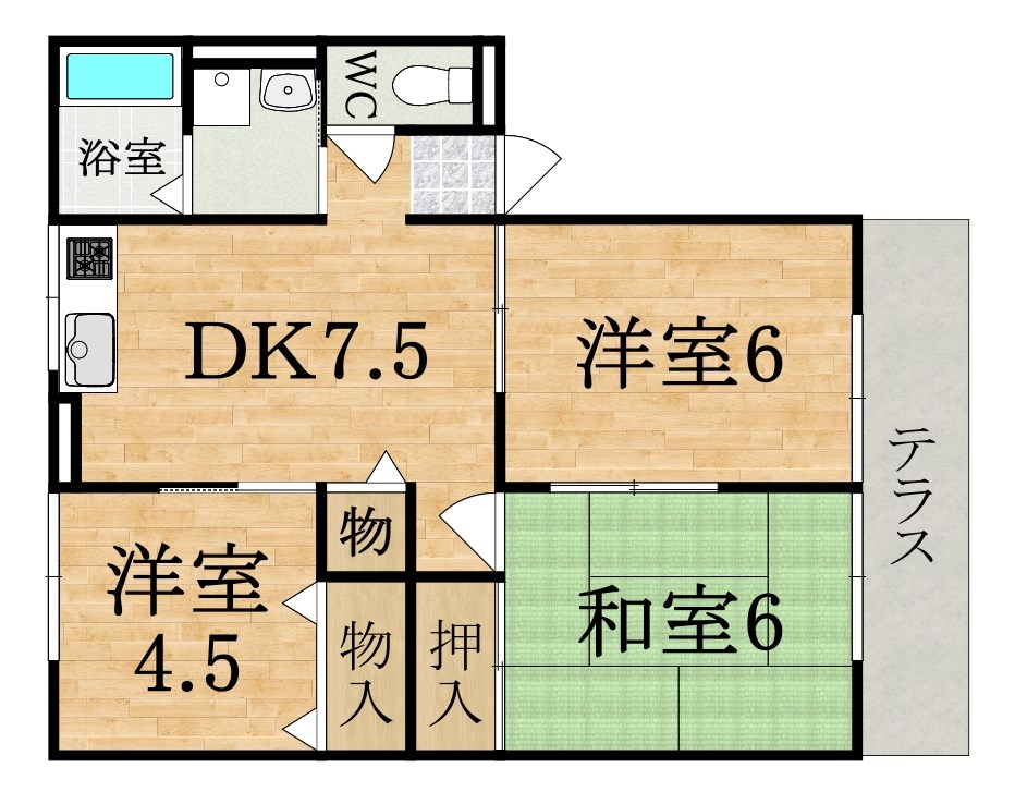 ハイム櫟 （イチ） 間取り