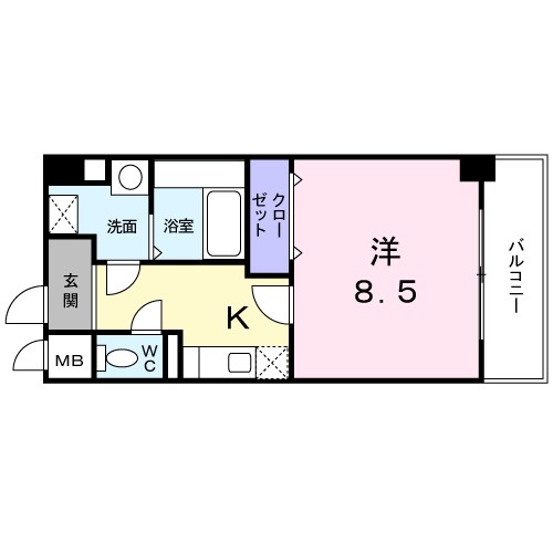 大東ビル 403号室 間取り