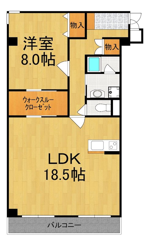 メゾン・デ・アムール 116号室 間取り