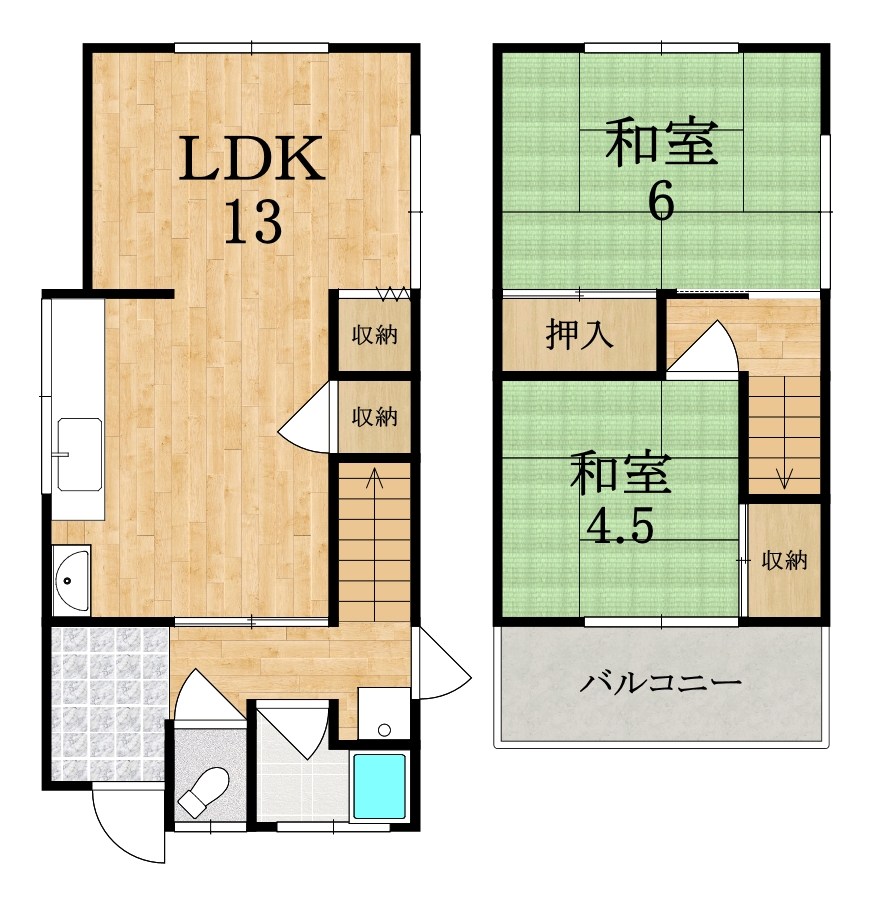 辻町戸建 間取り