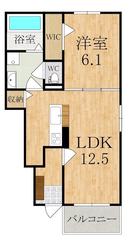 ドリームＸ 102号室 間取り