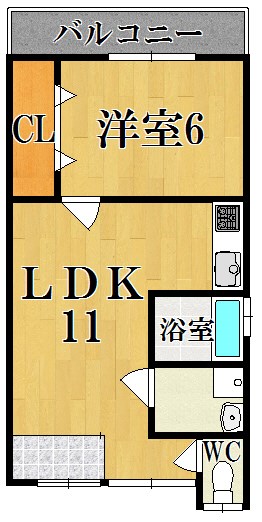 ツカモトハイツ 106号室 間取り
