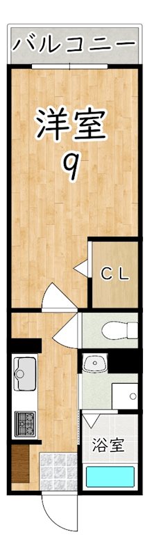 コモドビラNⅡ 303号室 間取り