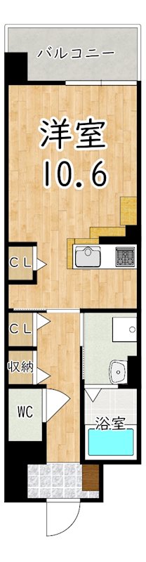 フェリス 507号室 間取り