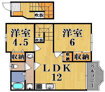 ラッフィナートⅡ 203号室 間取り