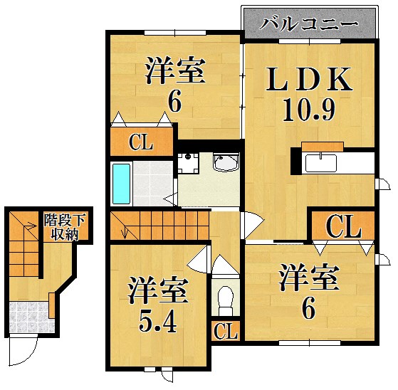 グラン　ソレイユ　Ｄ 201号室 間取り