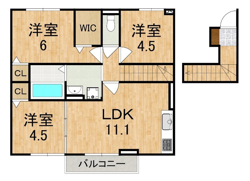 エトワール 205号室 間取り