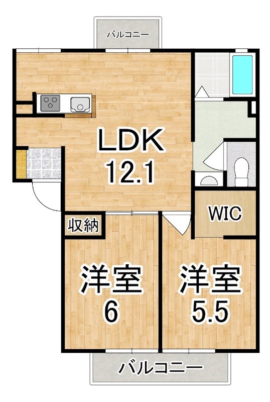 グリーンハイツＡ棟 101号室 間取り