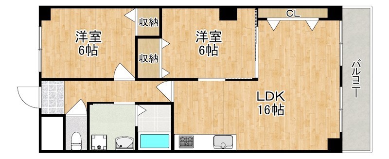 プルミエール新大宮 602号室 間取り