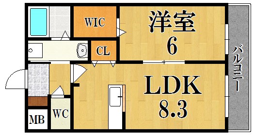 プライムガーデンⅡ 105号室 間取り
