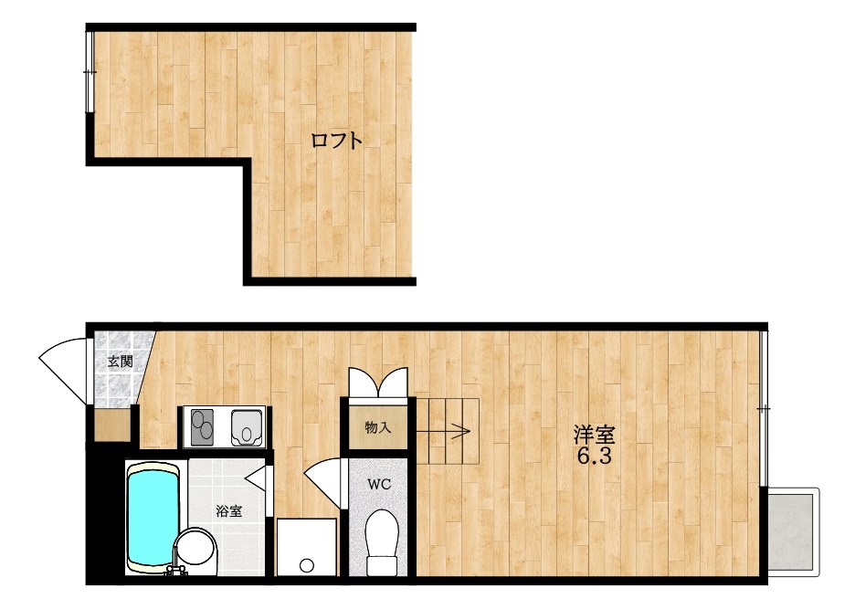 Maison de HIKARI　(メイソン　デ　ヒカリ） 間取り