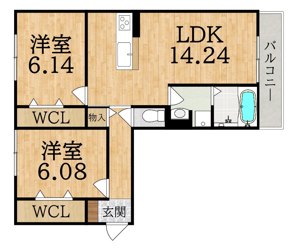 モンヴィラージュⅡ 間取り