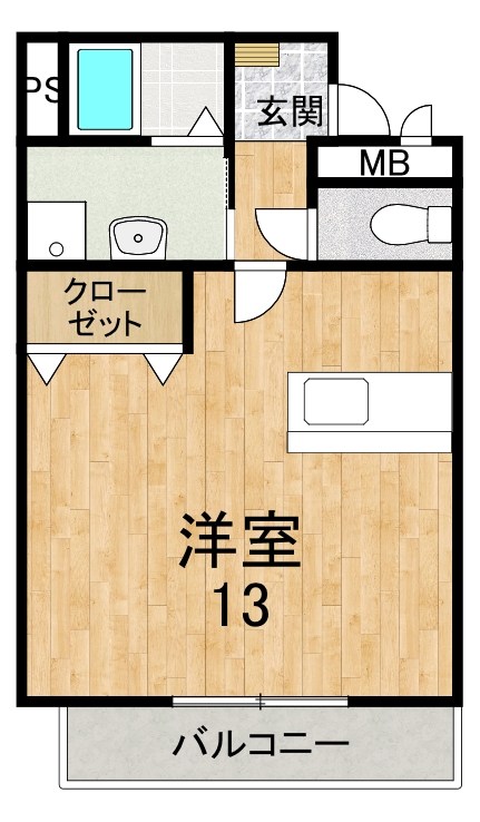 アムール　パティオ 207号室 間取り