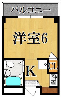 ＧＲＭ二条 205号室 間取り