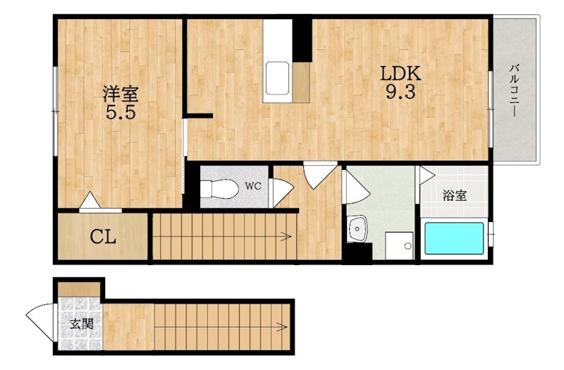 カリュオン 間取り