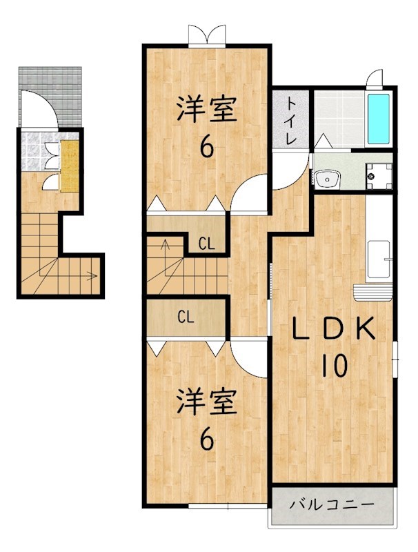 ビバ・カルテット 201号室 間取り