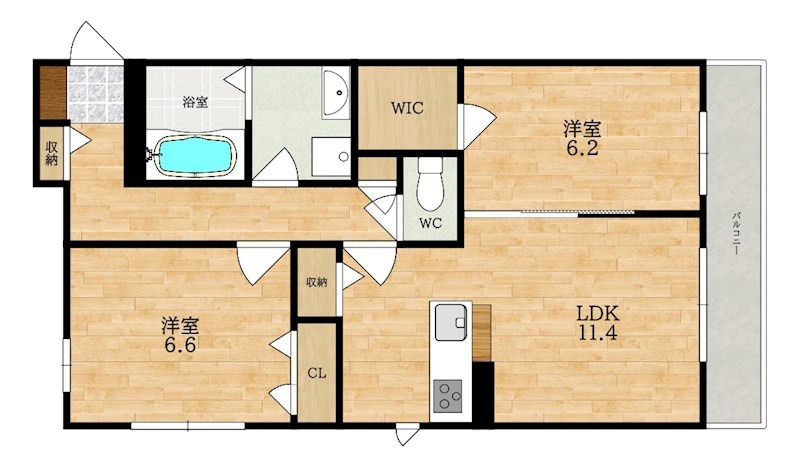 Forrest Gump　Ⅲ（フォレストガンプ） 間取り
